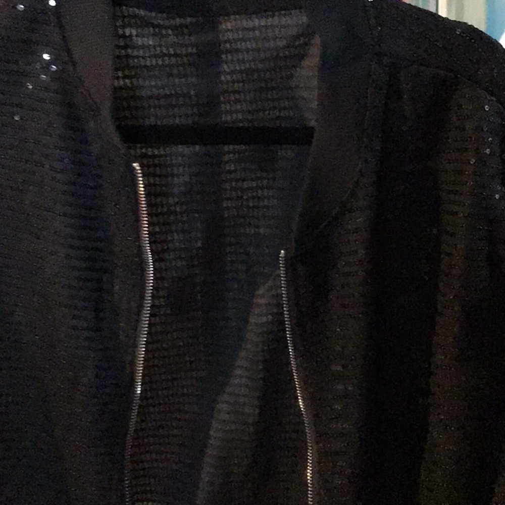 Sequin Black Jacket Extra Large